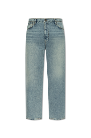 デニム・ジーパン BALENCIAGA SS25 Denim jeans (786468TJW94 9000) Balenciaga SS25 Jeans Loose Fit Style Men's Dark Blue - POIZON